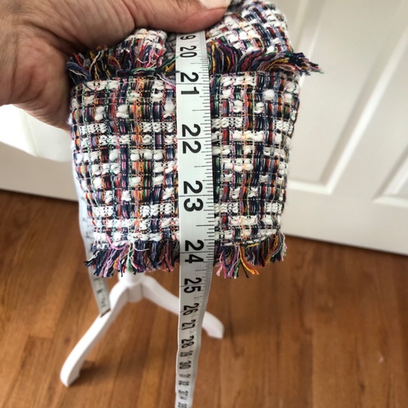 Beautiful Carolina Belle cropped, multicolor zip up blazer jacket medium, NWT - Picture 5 of 7